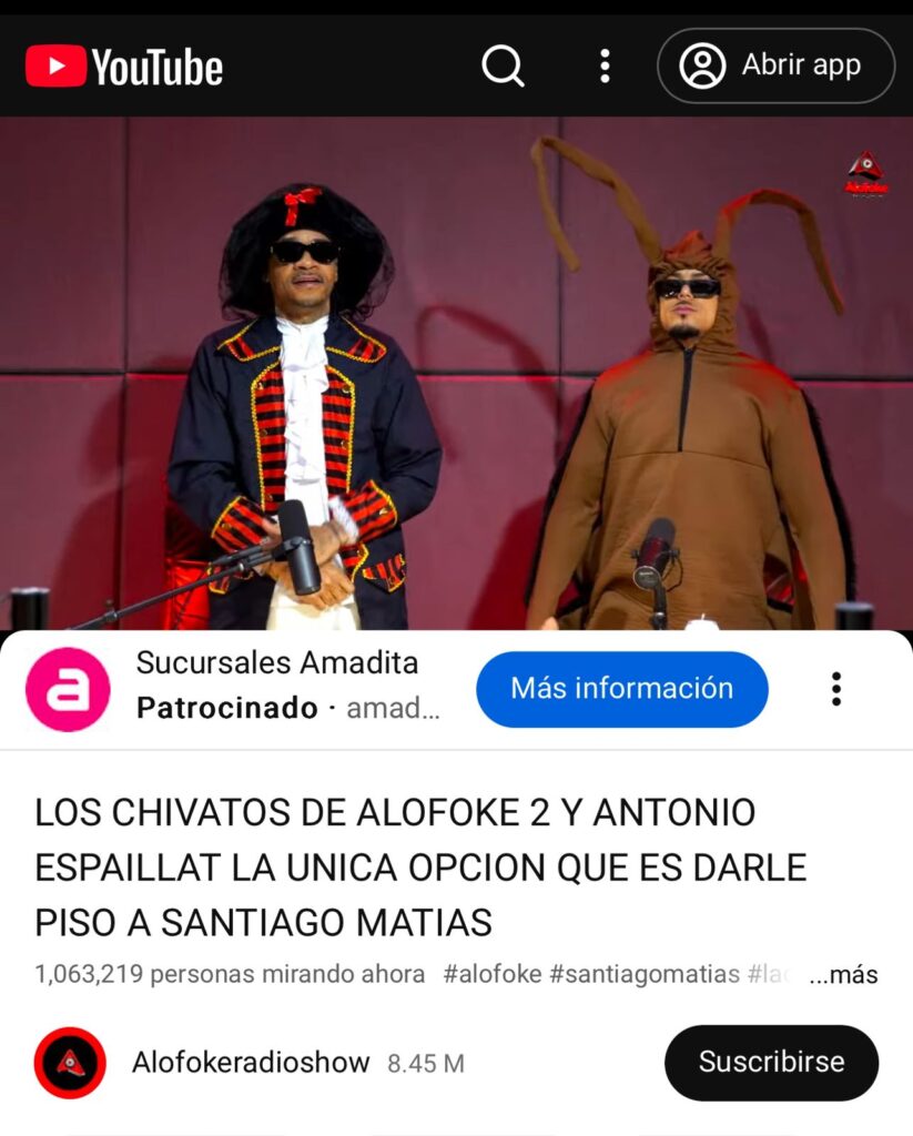 “Los Chivatos de Alofoke ” alcanza más de un millón de dispositivos conectados esta noche - Noticias de hoy en República Dominicana | De Último Minuto