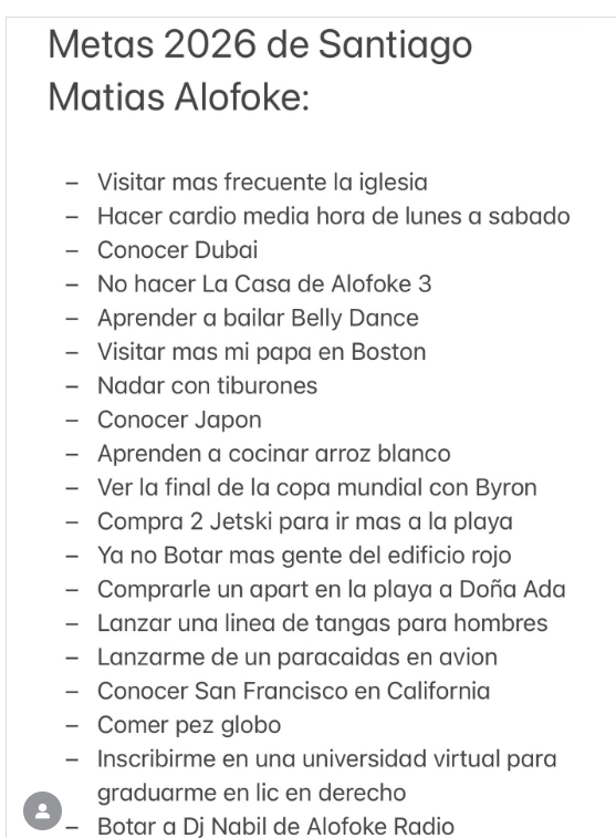 Santiago Matías revela sus metas para 2026 entre fe, viajes y nuevos proyectos - Noticias de hoy en República Dominicana | De Último Minuto