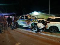 PN y DIGESETT investigan accidente de patrulla en Villa González que dejó un muerto y un herido