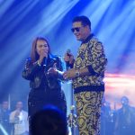 Casilda protagonizó un emotivo momento en el concierto de su hermano Raulin Rodríguez