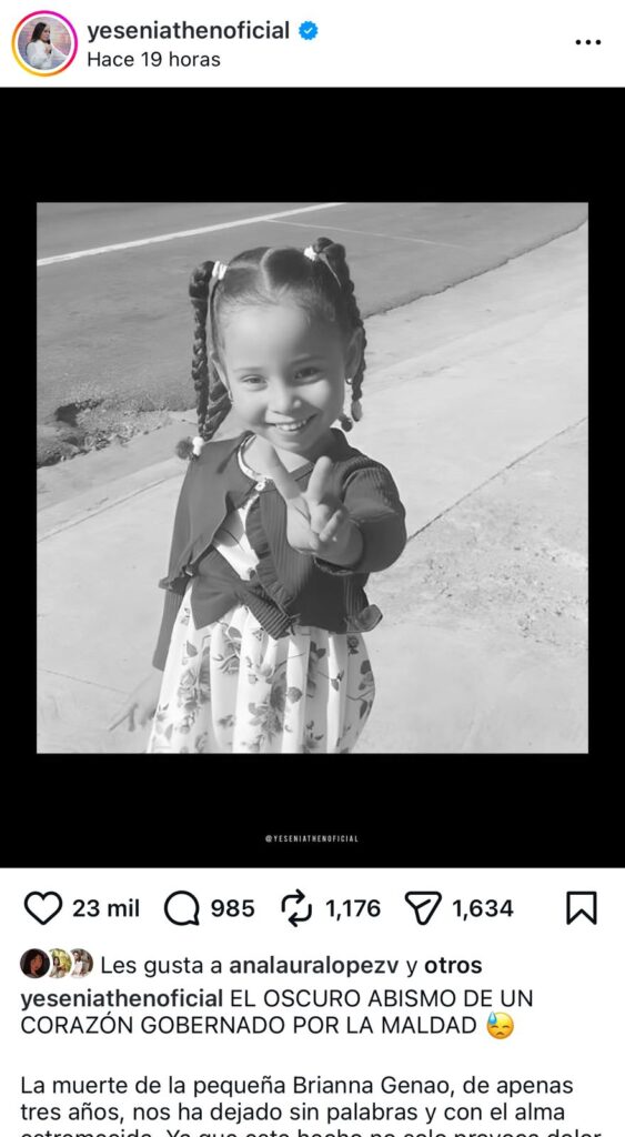 Figuras muestran consternación por la muerte de Brianna Genao | 8 | Figuras muestran consternación por la muerte de Brianna Genao - Noticias de hoy en República Dominicana | De Último Minuto