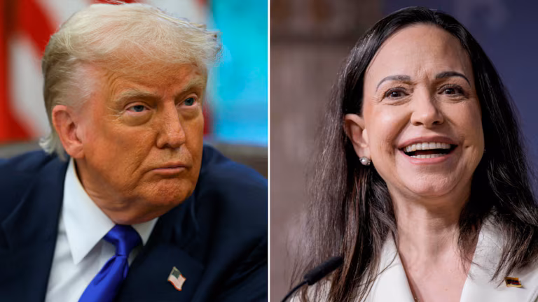 Trump confirma visita de María Corina Machado a Washington
