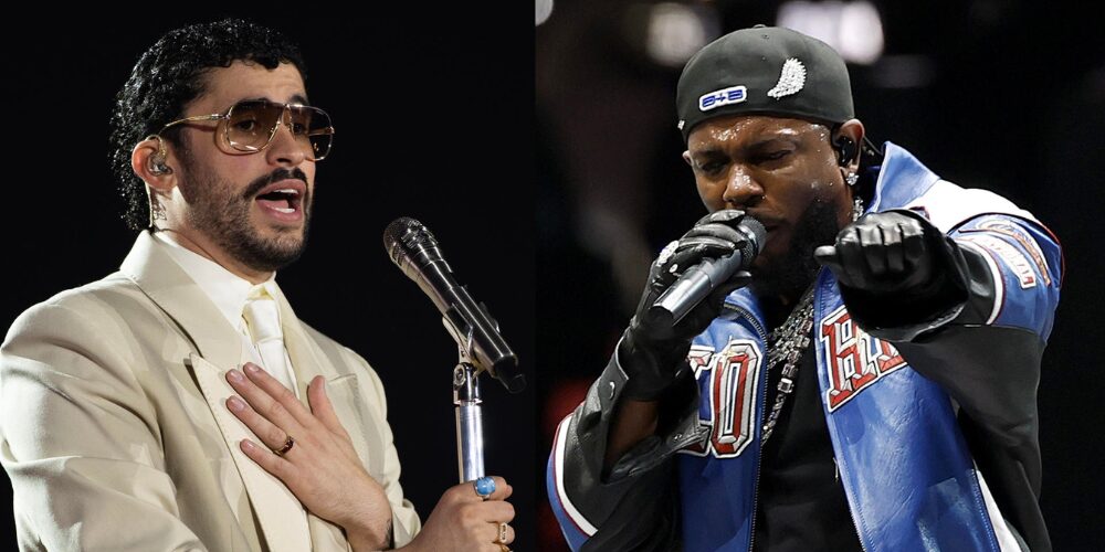 Kendrick Lamar y Bad Bunny buscan inscribir sus nombres en los récords de los Grammy