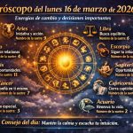 Horóscopo del lunes 16 de marzo de 2026: energías de cambio y decisiones importantes