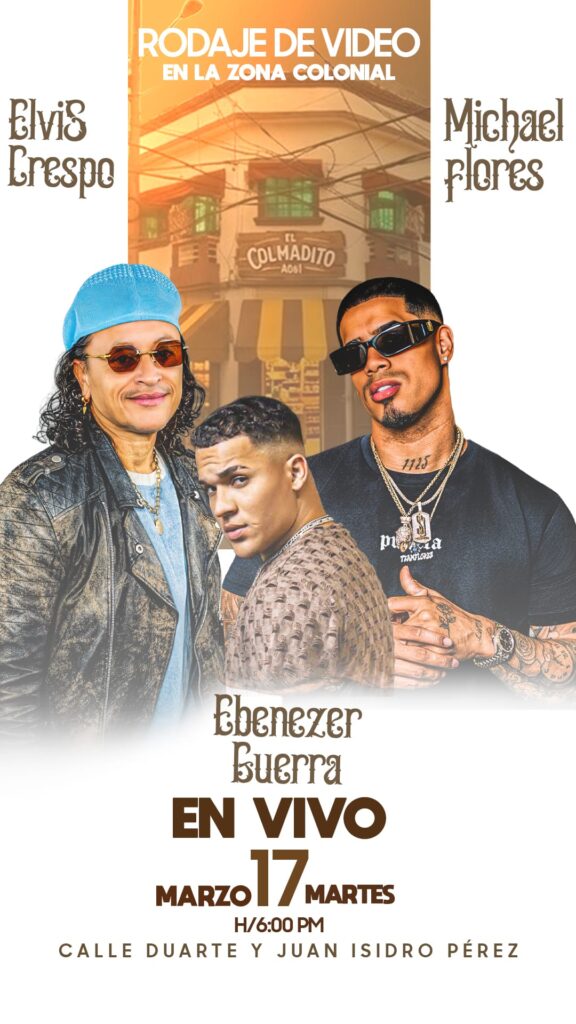 Elvis Crespo y Michael Flores graban videoclip en la Zona Colonial; más tarde ofrecerán mini concierto con Ebenezer Guerra - Noticias de hoy en República Dominicana | De Último Minuto