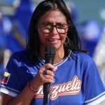 Delcy Rodríguez celebra título de Venezuela en el Clásico Mundial de Béisbol 2026