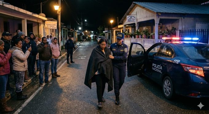 Mujer es detenida por la Policía Nacional tras circular sin ropa por calles de Jarabacoa